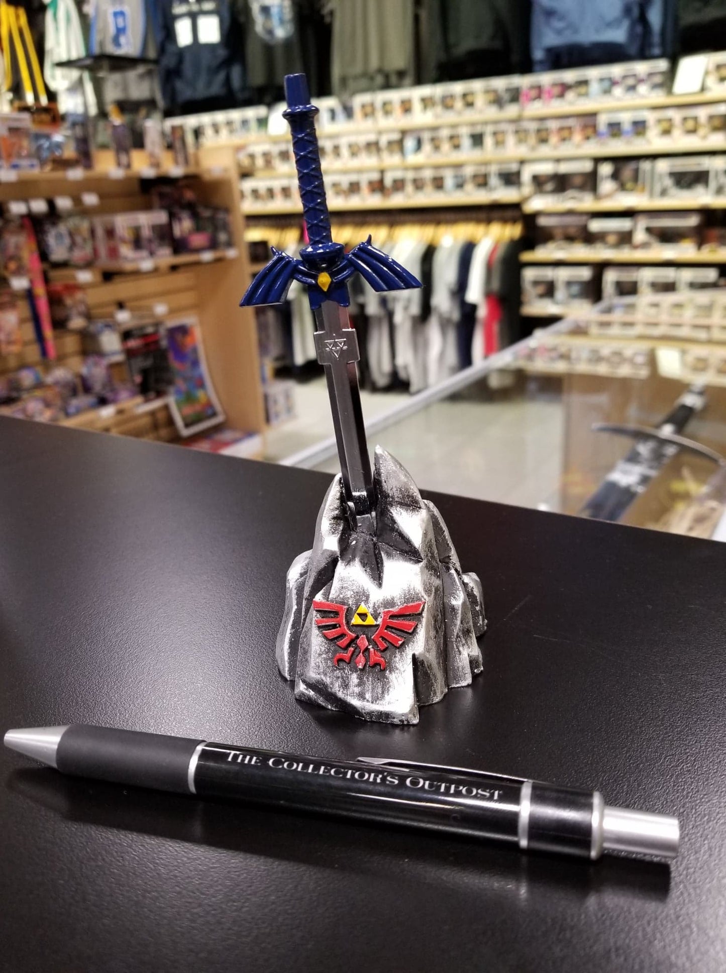 Master Sword in Stone Legend of Zelda Desk Display