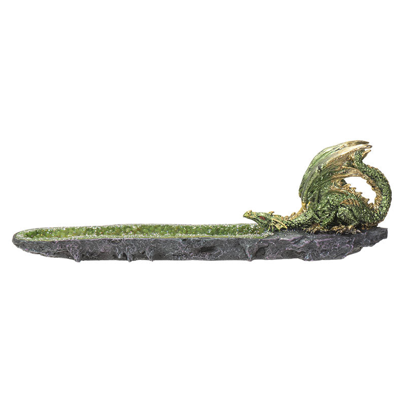 Fantasy Green Dragon Incense Burner