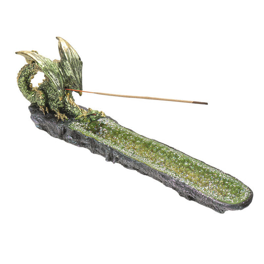 Fantasy Green Dragon Incense Burner