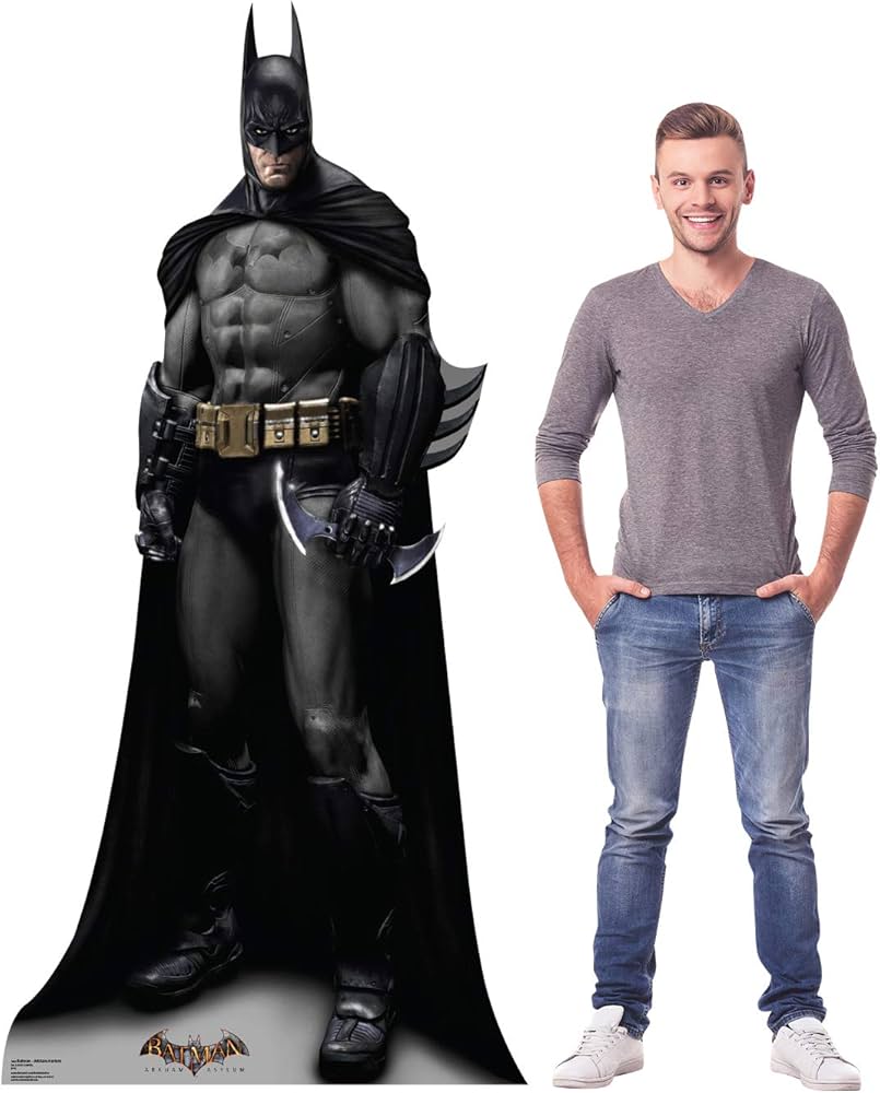 DC Batman Life Size Cardboard Cutout Standup - Batman: Arkham Asylum