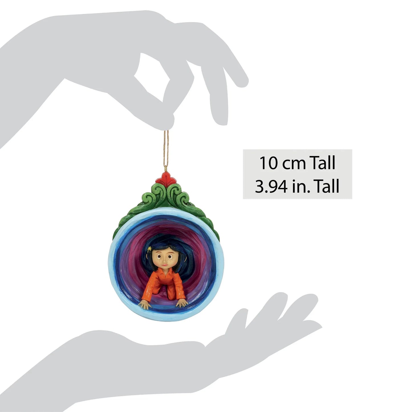 Coraline in Purple Tunnel Hanging Holiday Ornament