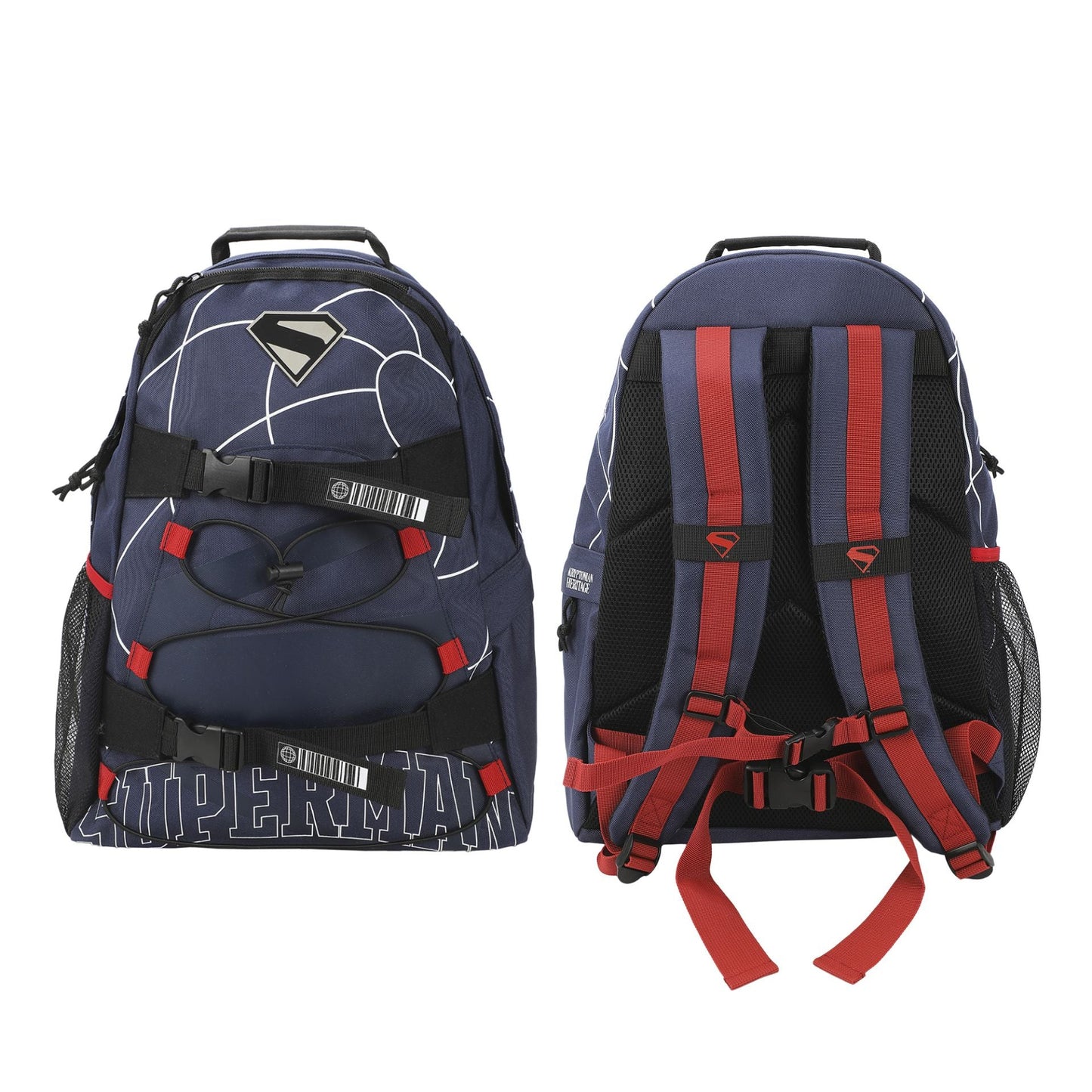 Superman DC Comics Lightning Pattern Backpack