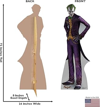 DC The Joker Arkham Asylum Life-Size Cardboard Cutout
