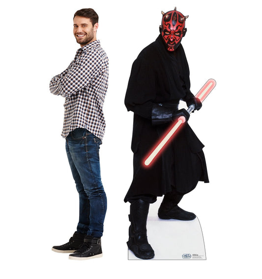 Darth Maul Life Size Cardboard Cutout Standup - Star Wars Prequel Trilogy