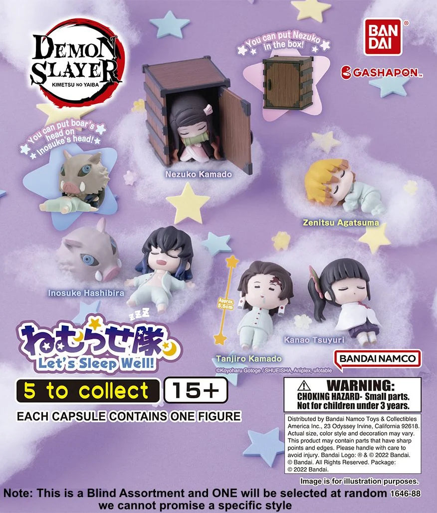 Demon Slayer - Nemurasetai - Sleeping Figure Gashapon Blind Pack Series 1