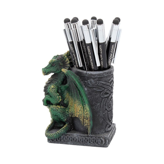 Fantasy Wyrm Dragon Pen Pot