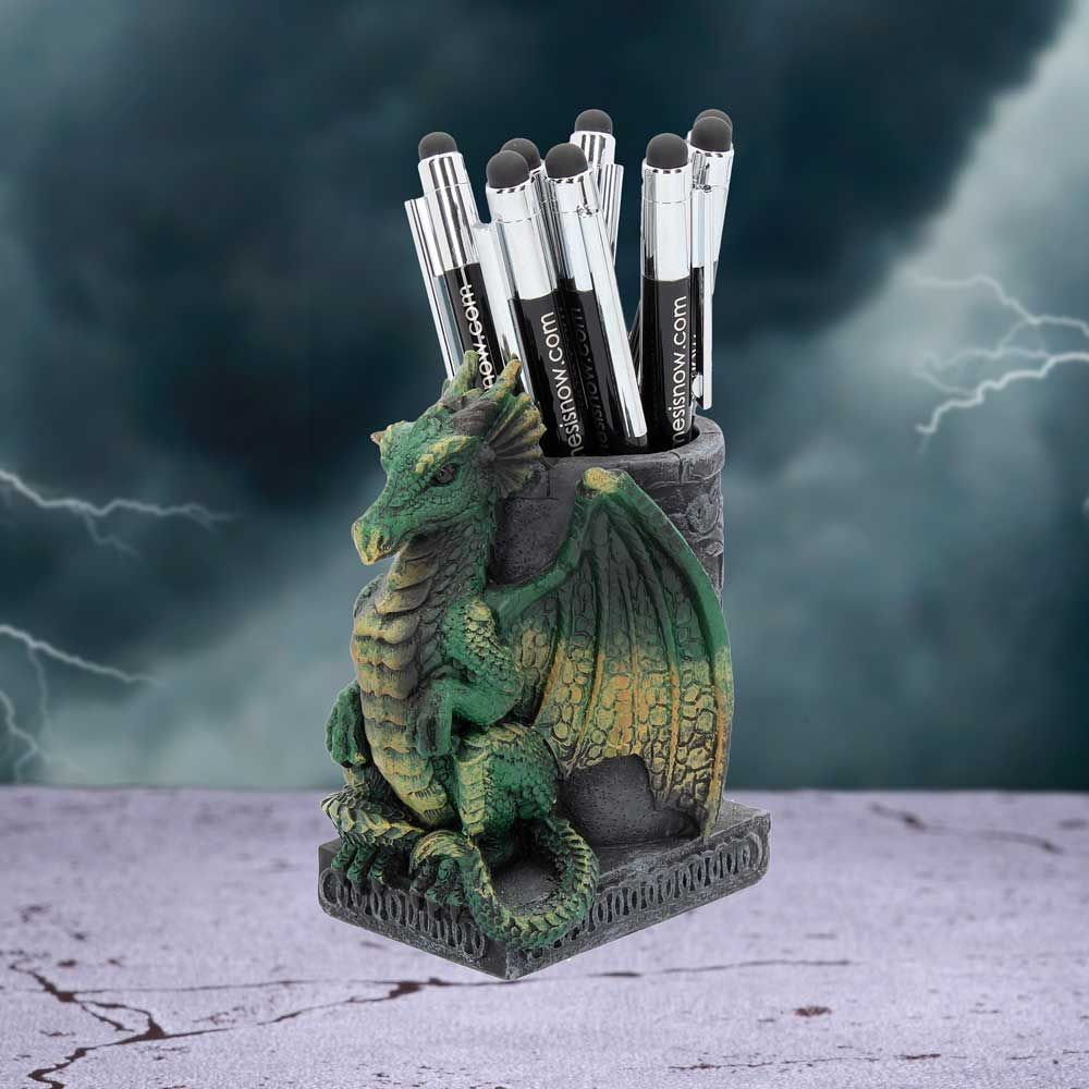 Fantasy Wyrm Dragon Pen Pot