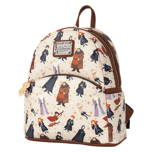 Loungefly Harry Potter Hogwarts All-Over Print Mini Backpack