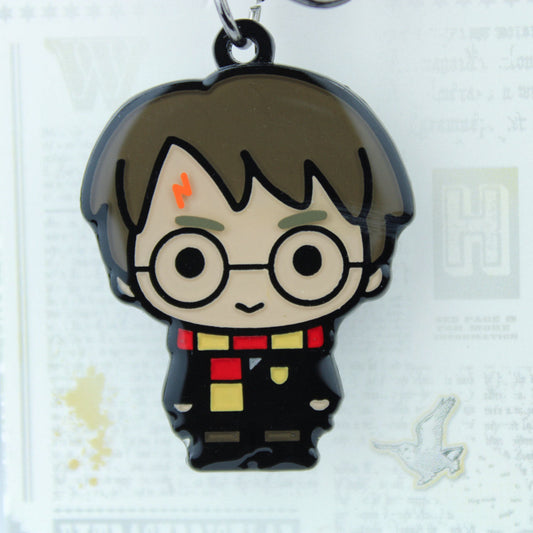 Harry Potter in Gryffindor Scarf Chibi Enamel Keychain