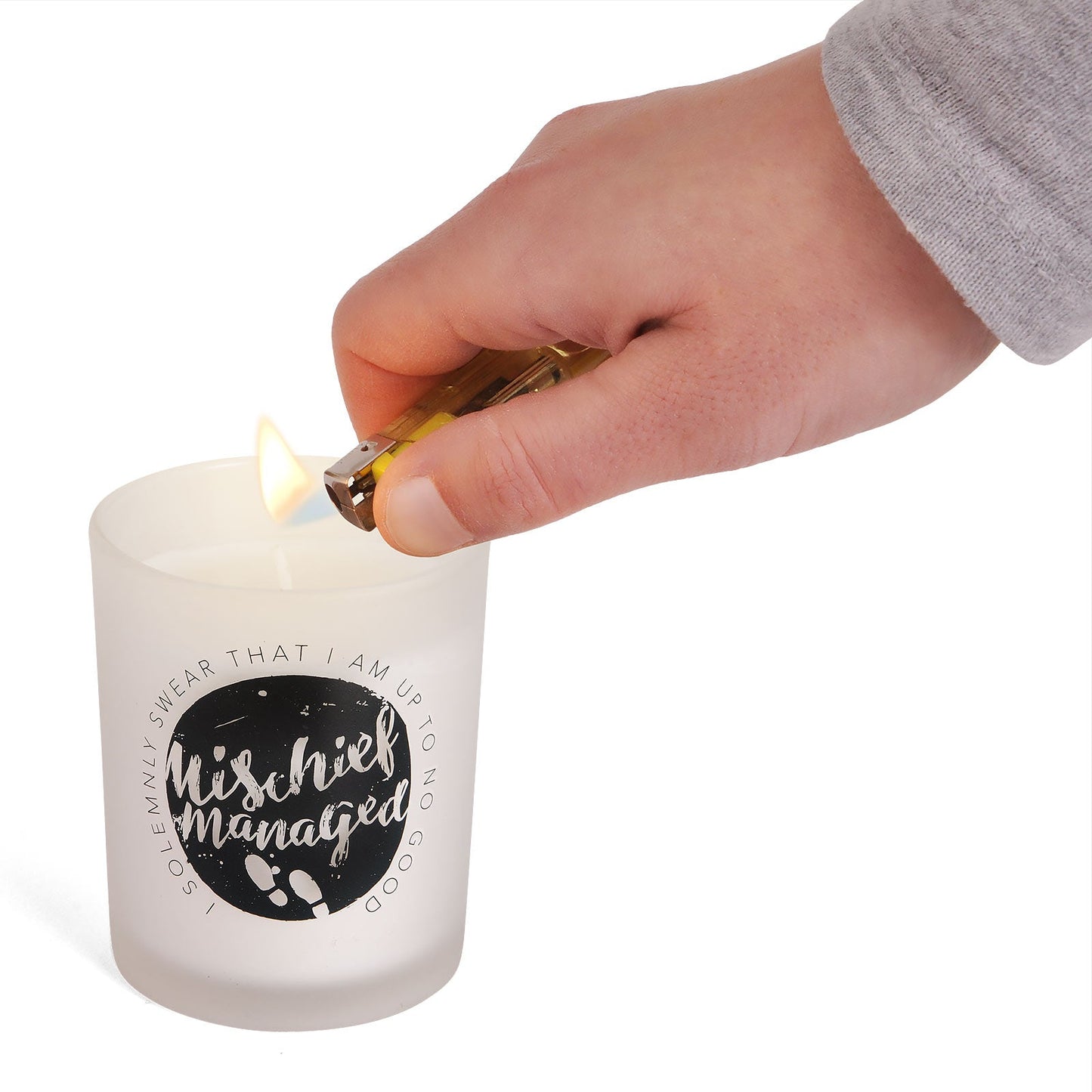 Harry Potter Mischief Managed Glass Votive Unscented Candle