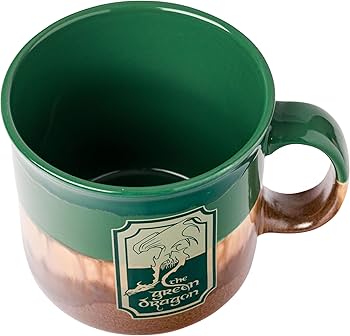 Lord of the Rings The Green Dragon Two Tone Drip 20oz Ceramic Mug