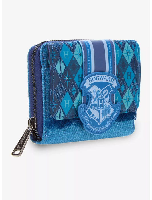 Loungefly Harry Potter Hogwarts Denim Zip-Around Wallet
