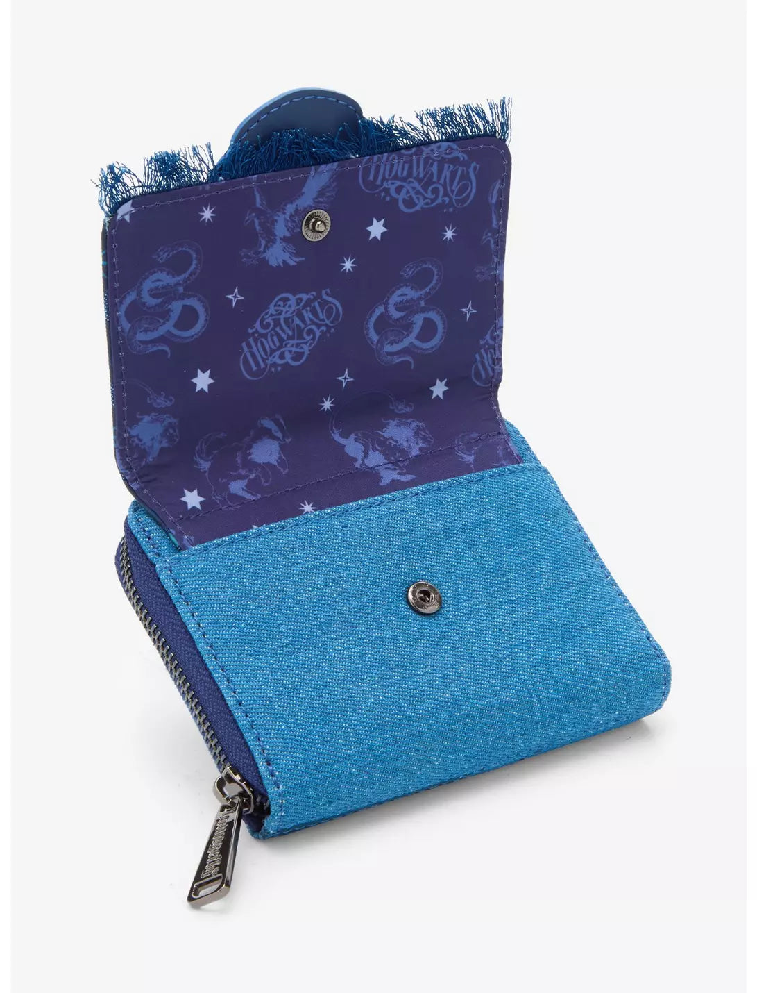 Loungefly Harry Potter Hogwarts Denim Zip-Around Wallet