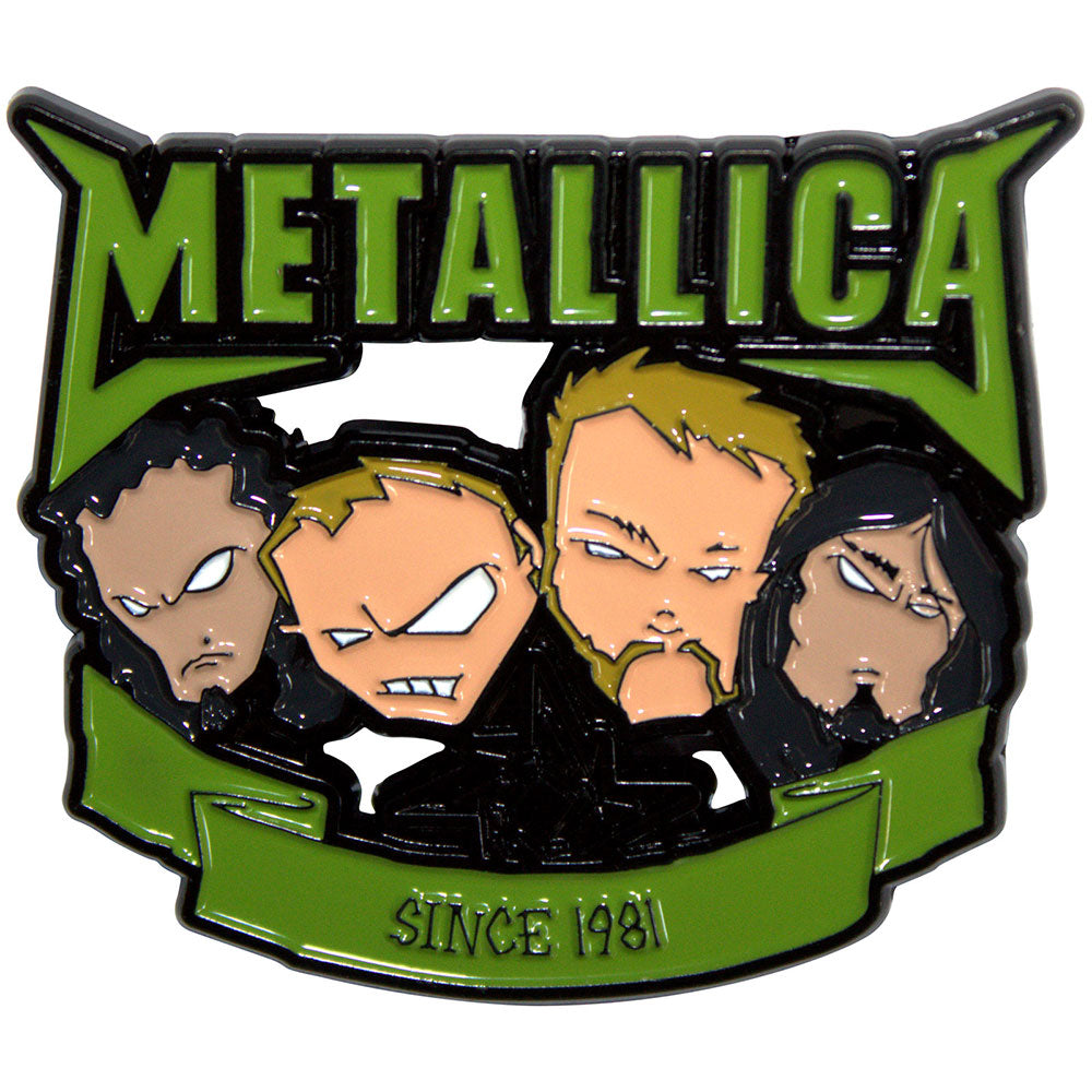 Metallica Since 1981 Heads Pin Badge