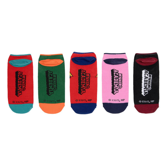 My Hero Academia Chibi Character Low-Cut Socks 5 Pack