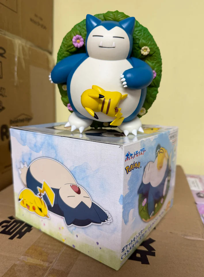 Pokemon Relax Time Pikachu & Snorlax Figure by Banpresto