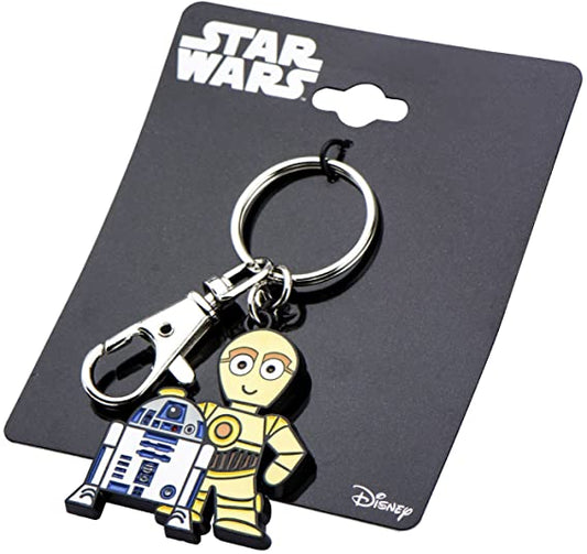 R2-D2 and C-3PO (Star Wars) Metal Keychain