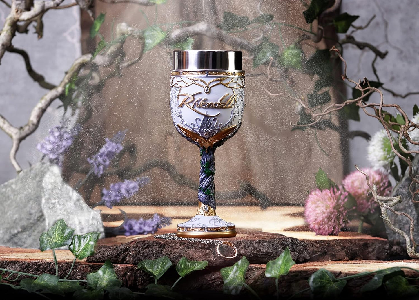 Lord of the Rings Rivendell Sculpted Resin Goblet