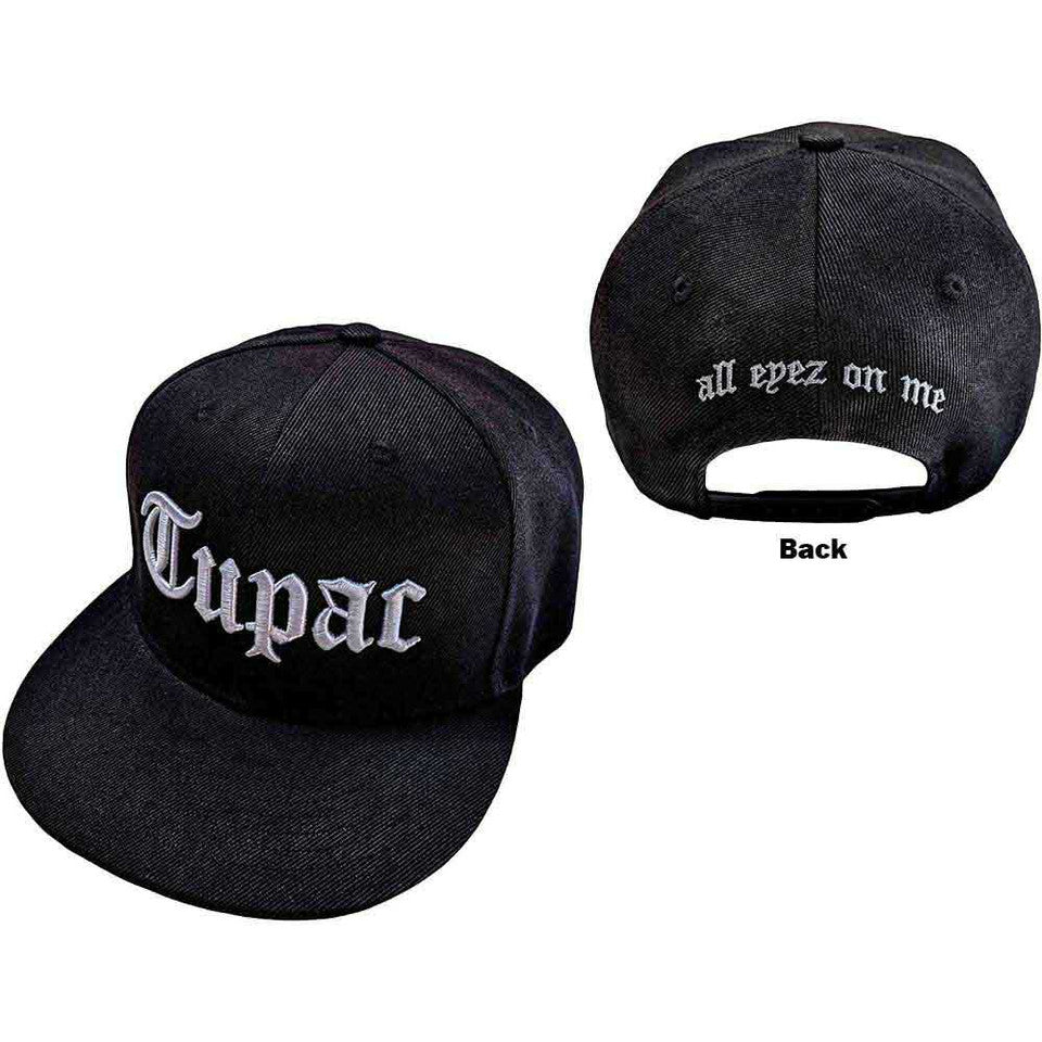Tupac Shakur Unisex Snapback Cap: All Eyez (Black)
