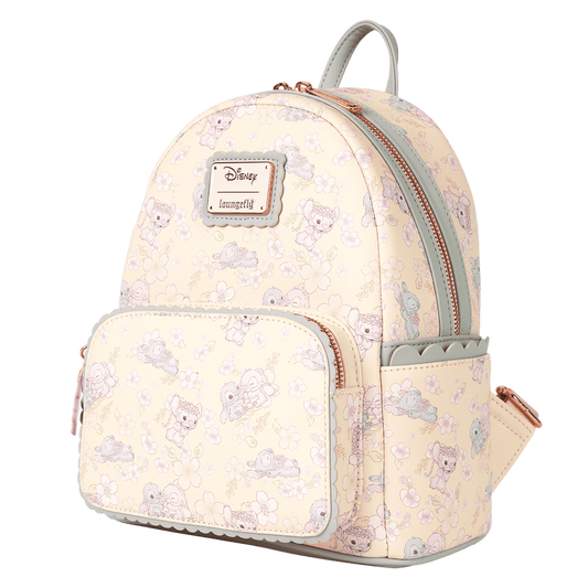 Loungefly Disney Stitch & Angel Cherry Blossom All-Over Print Mini Backpack