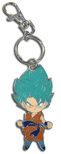 Dragon Ball Super Saiyan Blue Goku Anime Enamel Keychain