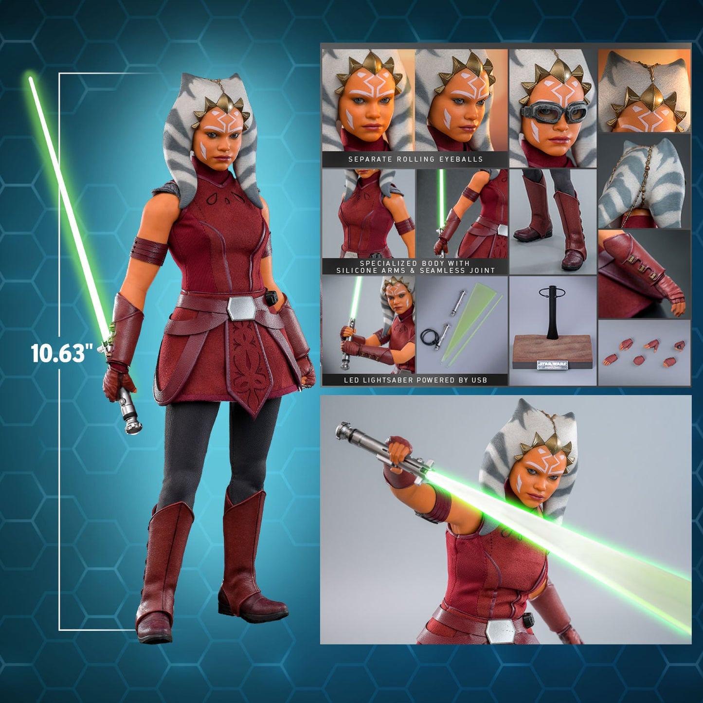 Star Wars: Ahsoka Padawan Ahsoka Tano Sixth Scale Figure by Hot Toys