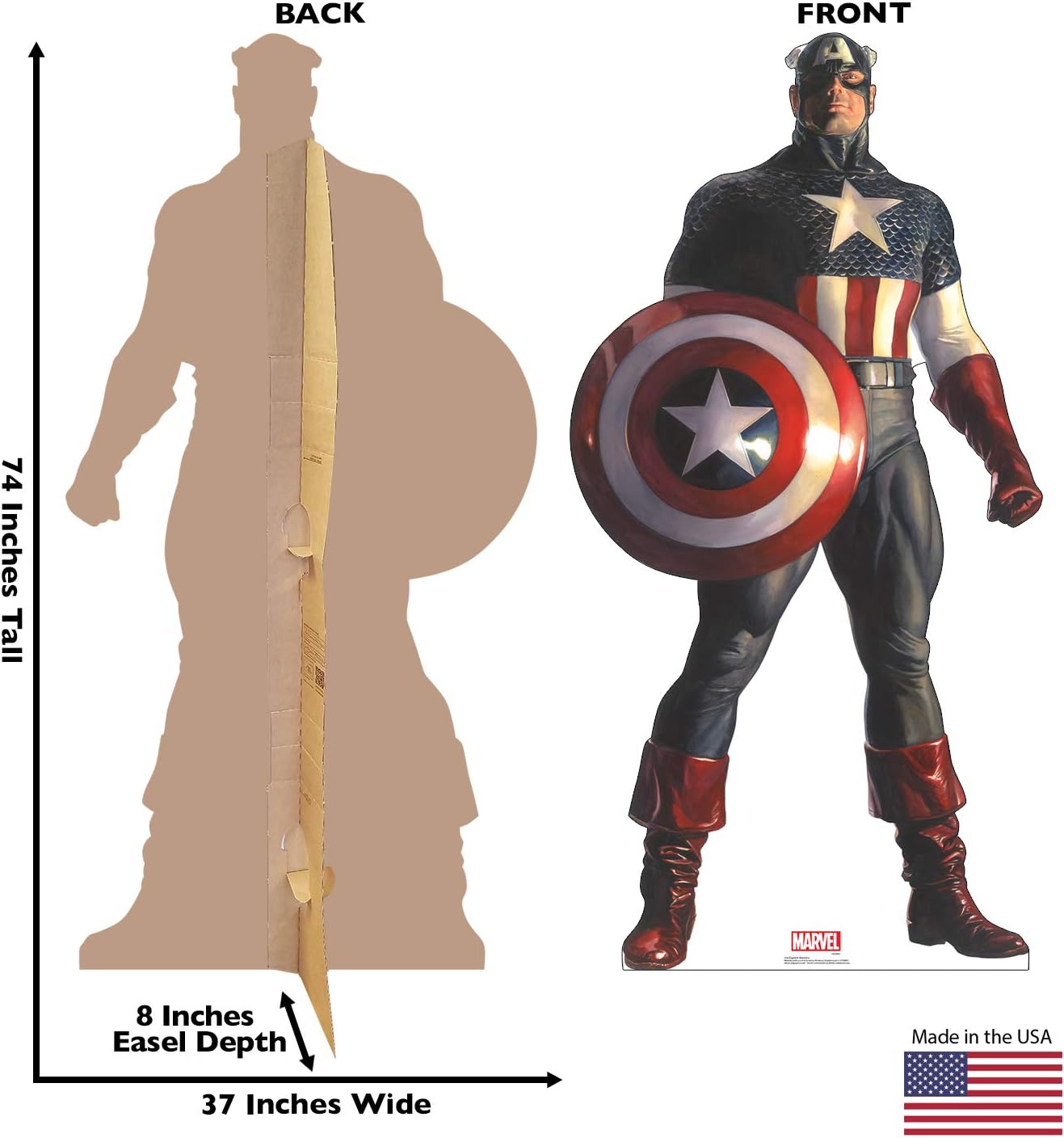 Captain America (Marvel) Ver. 1 Life Size Cardboard Cutout Standee