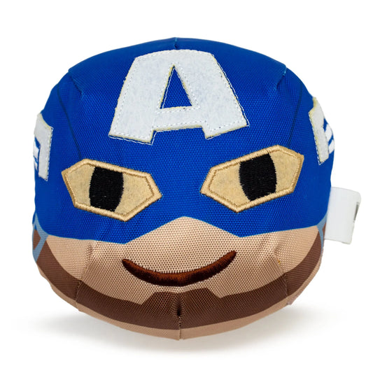 Captain America Marvel Comics Squeaky Ballistic Dog Toy
