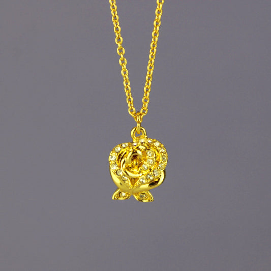 Crystal Enchanted Rose (Beauty and the Beast) Disney Necklace