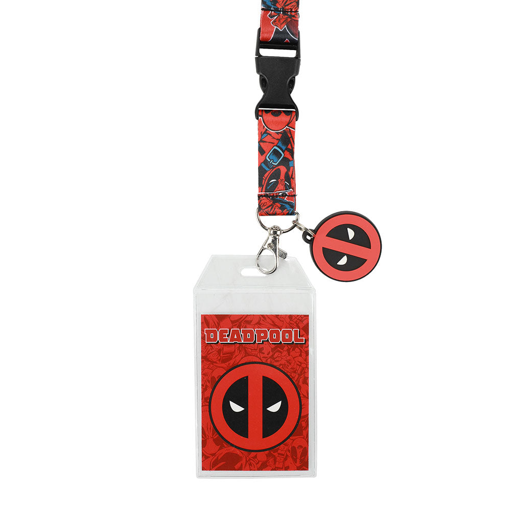 Deadpool Marvel Logo Breakaway Lanyard