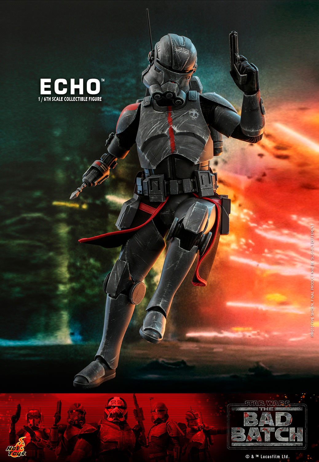 Star Wars The Bad Batch Echo Sixth Scale Figure by Hot Toys