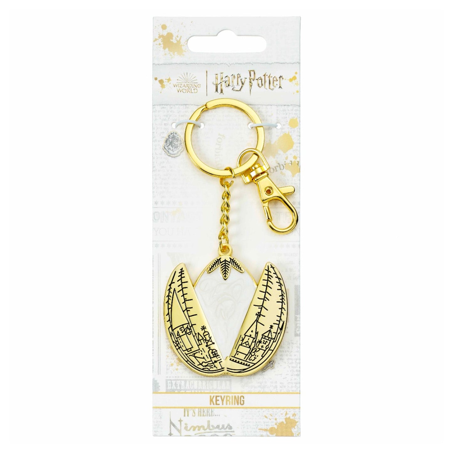 Golden Mermaid Egg Harry Potter Metal Keyring