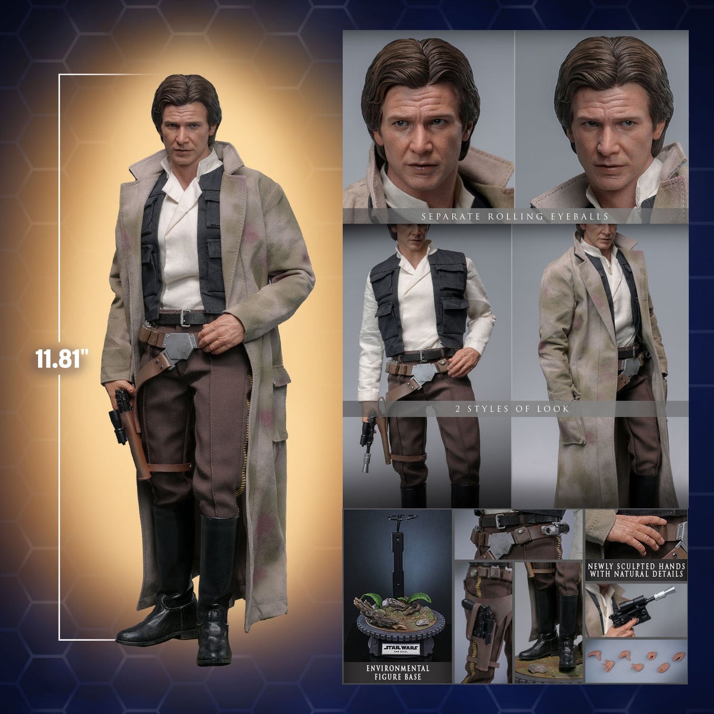 Star Wars Return of the Jedi Han Solo Sixth Scale Figure by Hot Toys