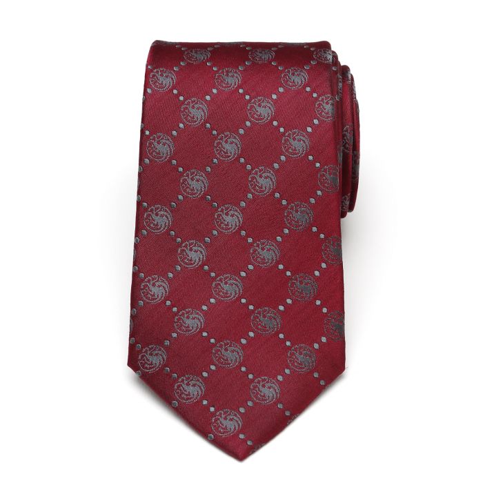 House Targaryen Dragon Dot (Red) Game of Thrones Fine Necktie