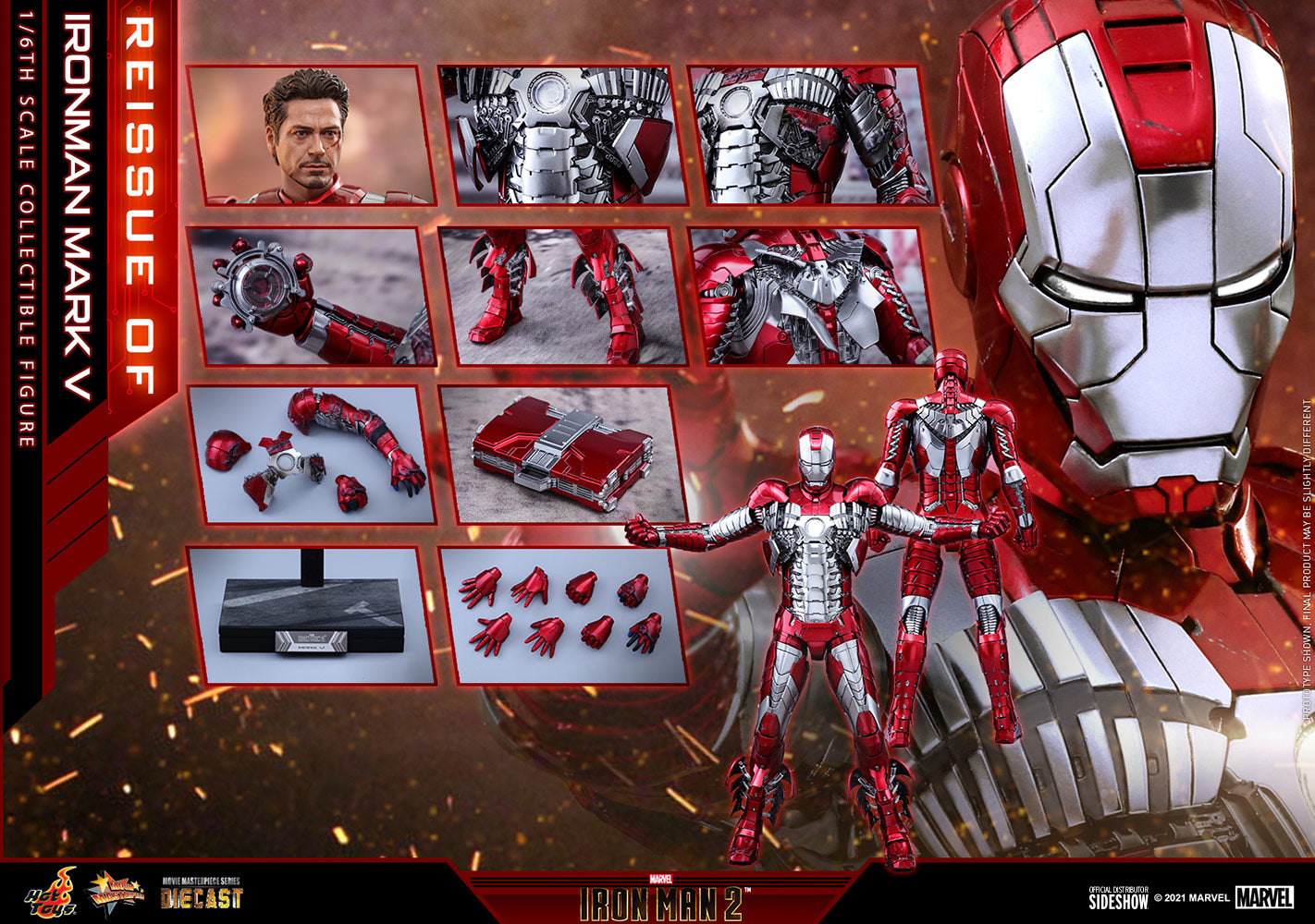 Iron Man Mark V 1/6 Scale Figure by Hot Toys