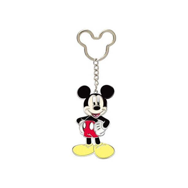 Mickey Mouse Colored Pewter Keychain