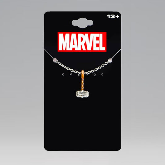 Thor Hammer Mjolnir Marvel Comics Enamel Necklace