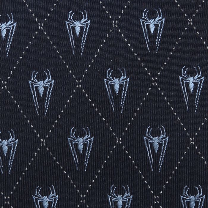 Marvel Spider-Man Emblem Navy Diamond Fine Necktie