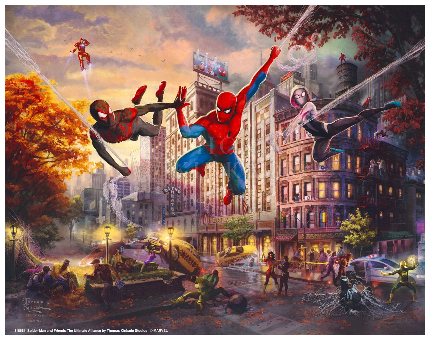Spider-Man Ultimate Alliance - Marvel Thomas Kinkade Framed Art Print