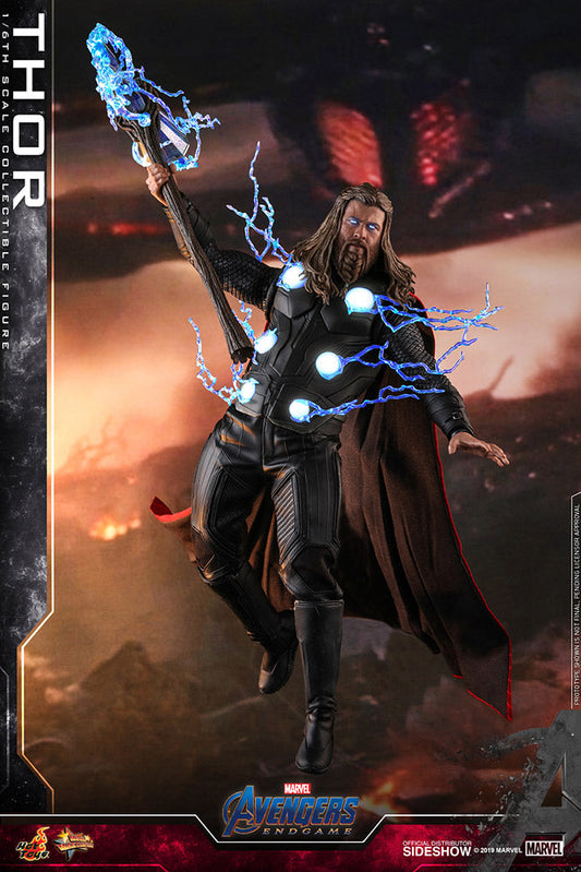 Thor Still Worthy The God of Thunder Avengers: Endgame Sideshow Hot Toys 1/6th Scale Figure