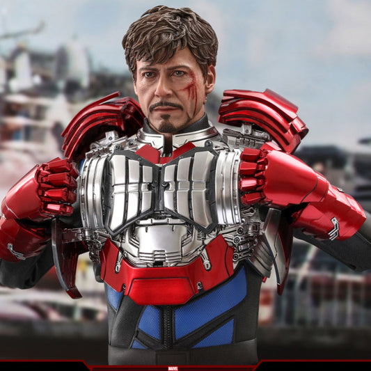 *Pre-Order* Tony Stark (Mark V Suit-Up Version) Marvel Deluxe Ver. 1:6 Figure by Hot Toys