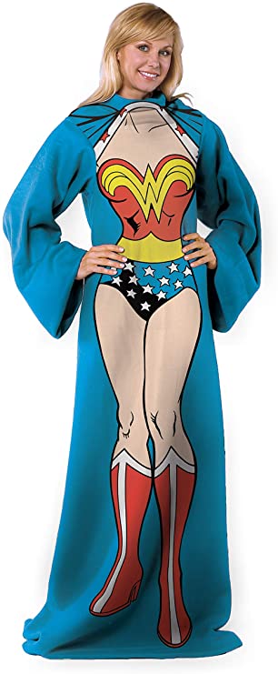 Wonder Woman Blanket With Sleeves
