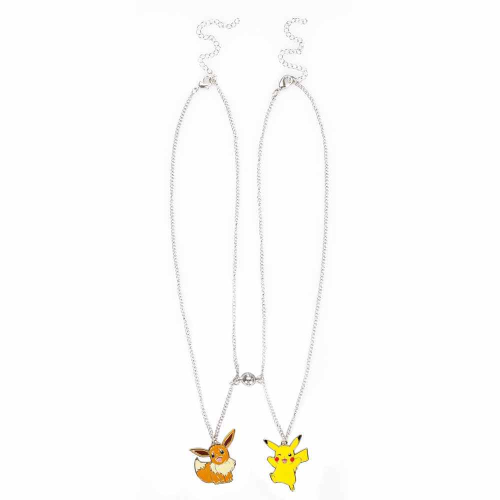 Pikachu & Eevee (Pokemon) Magnetic Friendship Necklace Set