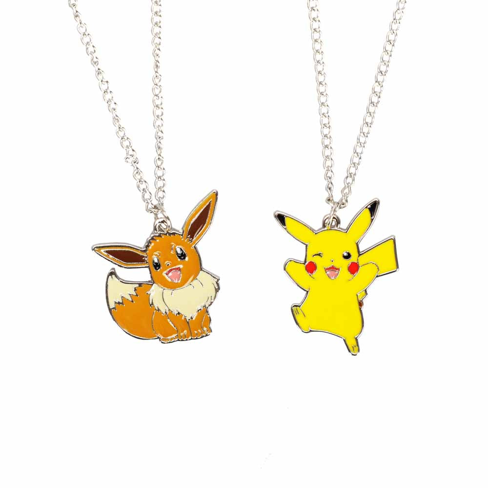 Pikachu & Eevee (Pokemon) Magnetic Friendship Necklace Set