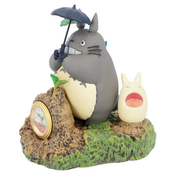 My Neighbor Totoro Dondoko Dance Statue Studio Ghibli Desk Clock