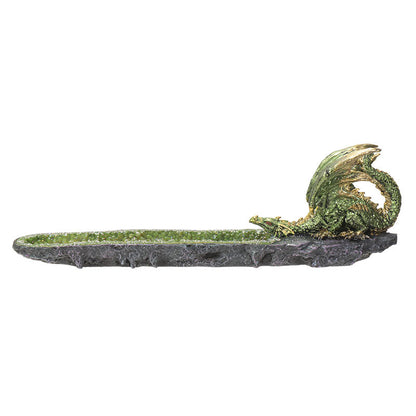 Fantasy Green Dragon Incense Burner