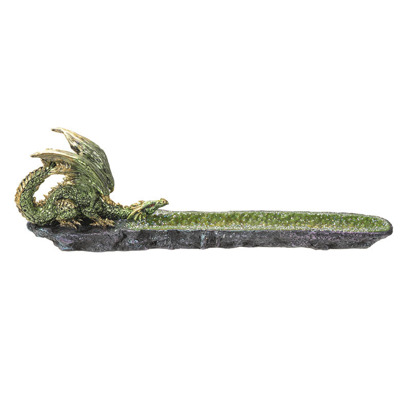 Fantasy Green Dragon Incense Burner