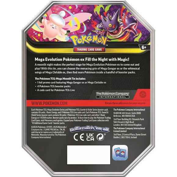Pokemon Trading Card Game: Mega Moonlit Tin