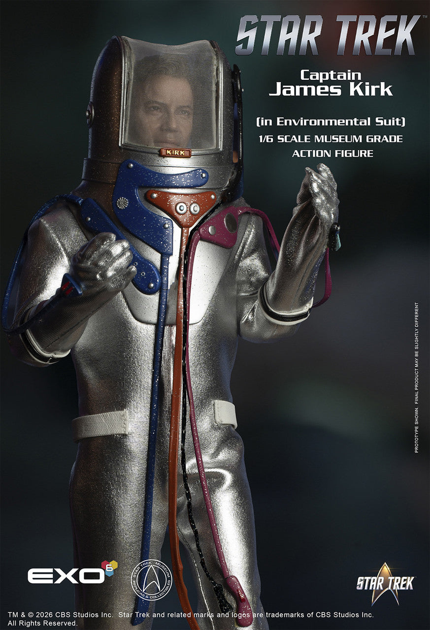 *Pre-Order* Star Trek Captain James T. Kirk (Environmental Spacesuit Edition) Sixth Scale Figure by EXO-6