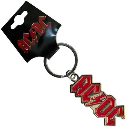 AC/DC Logo Silver Keychain